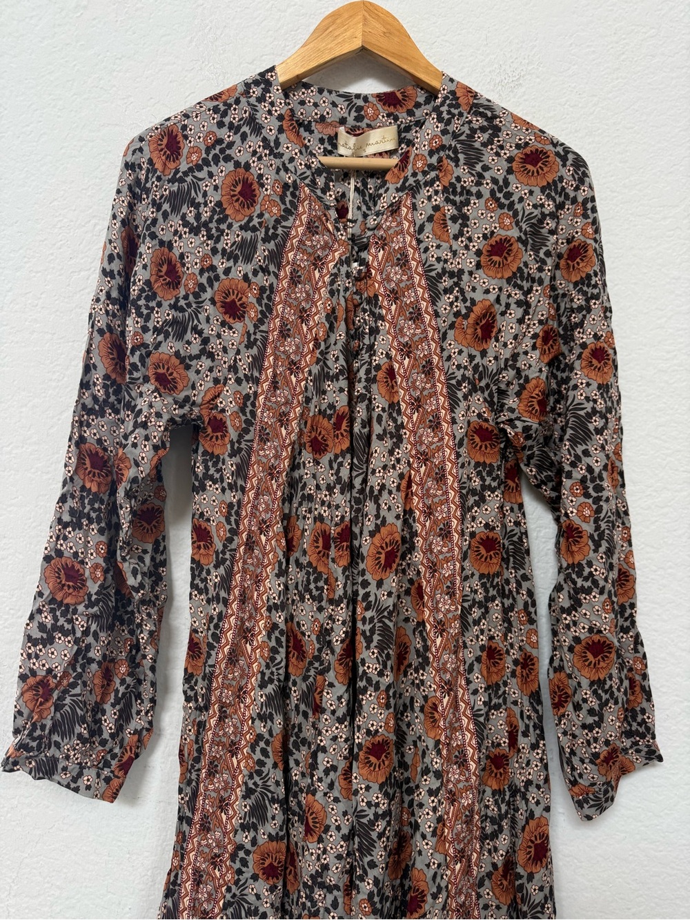 Natalie Martin Fiore Maxi Dress Vintage Flowers Slate NWT - Picture 6 of 7